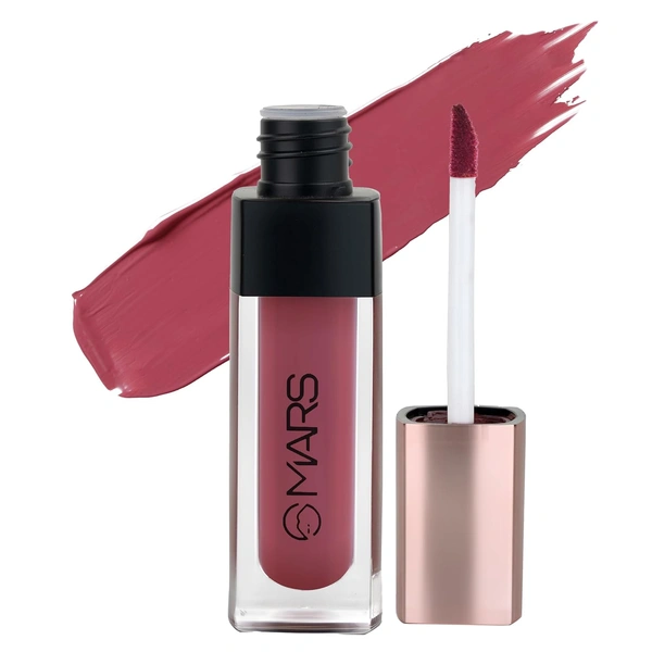 Mars Popstar Matte Liquid Mousse Lipstick 19-Glory (6ml) | Lightweight | Non-Sticky | Transfer-Proof & Waterproof | Long-Lasting  upto 12-Hour