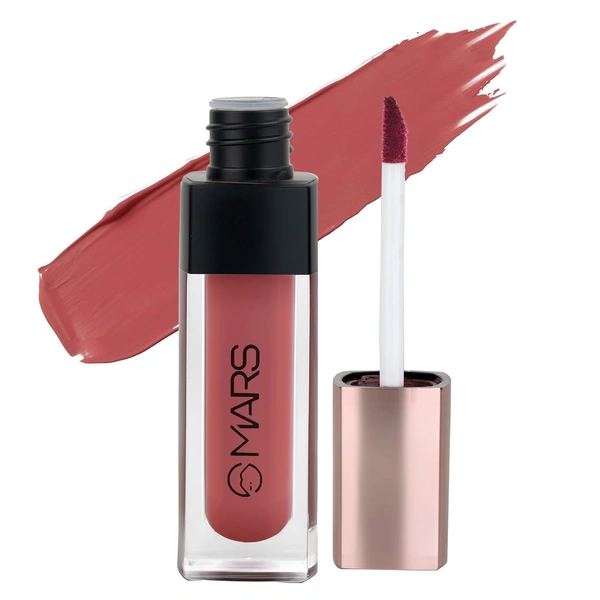 Mars Popstar Matte Liquid Mousse Lipstick 22-Kickass (6ml) | Lightweight | Non-Sticky | Transfer-Proof & Waterproof | Long-Lasting  upto 12-Hour