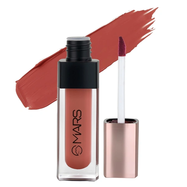 Mars Popstar Matte Liquid Mousse Lipstick 23-Best Shot (6ml) | Lightweight | Non-Sticky | Transfer-Proof & Waterproof | Long-Lasting  upto 12-Hour