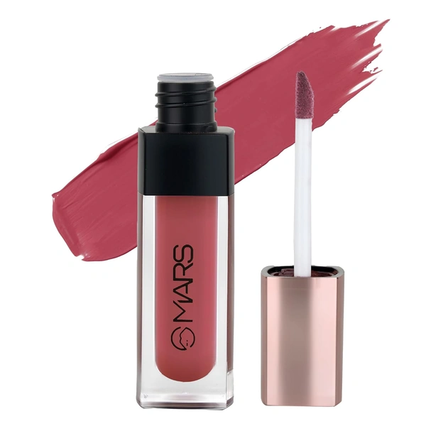 Mars Popstar Matte Liquid Mousse Lipstick 24-Star Struck (6ml) | Lightweight | Non-Sticky | Transfer-Proof & Waterproof | Long-Lasting  upto 12-Hour