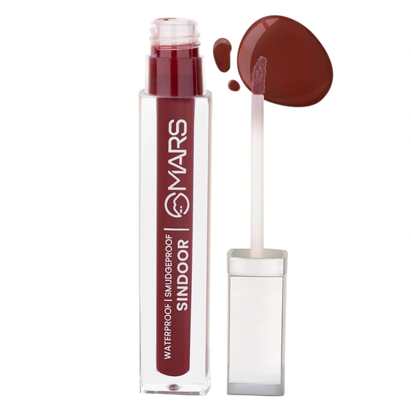 Mars Riwaj Liquid Maroon Sindoor 7ml | Smudge-Proof | Long-Lasting | Quick Drying | Water-Resistant | Irritation-Free with Rich Pigmentation