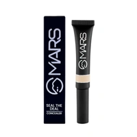 Mars Seal the Deal High Coverage Concealer (Pure Beige, 10gm) | Lightweight | Creamy | Blendable Formula