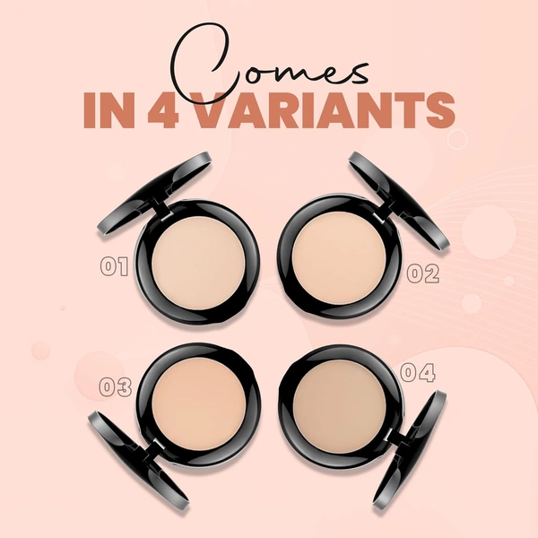 Mars Wonder 2-in-1 Compact with Mirror & Puff 16g Shade 01| Oil Control | Long-Lasting | Natural Finish Compact Powder