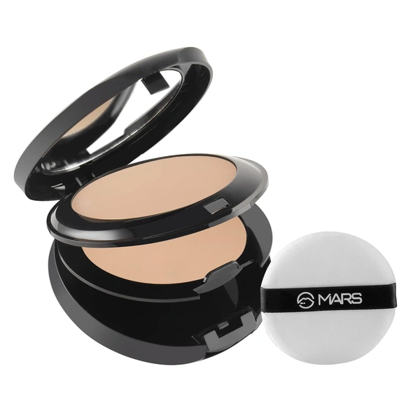 Mars Wonder 2-in-1 Compact with Mirror & Puff 16g Shade 04| Oil Control | Long-Lasting | Natural Finish Compact Powder