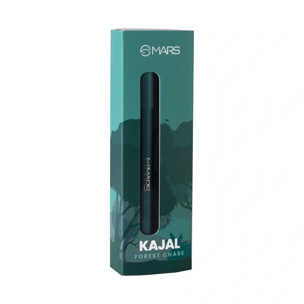 Mars MARS Won't Smudge Won't Budge Matte Kajal Pencil 1.4g Shade 05 FOREST CHASE | Smooth Glide, Waterproof, Long-Stay Kajal | Bold Blue-Black Pigment | Smudge-Proof Eye Pencil