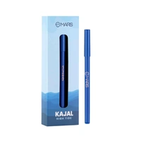Mars MARS Won't Smudge Won't Budge Matte Kajal Pencil 1.4g Shade 02 HIGH TIDE | Smooth Glide, Waterproof, Long-Stay Kajal | Bold Blue-Black Pigment | Smudge-Proof Eye Pencil