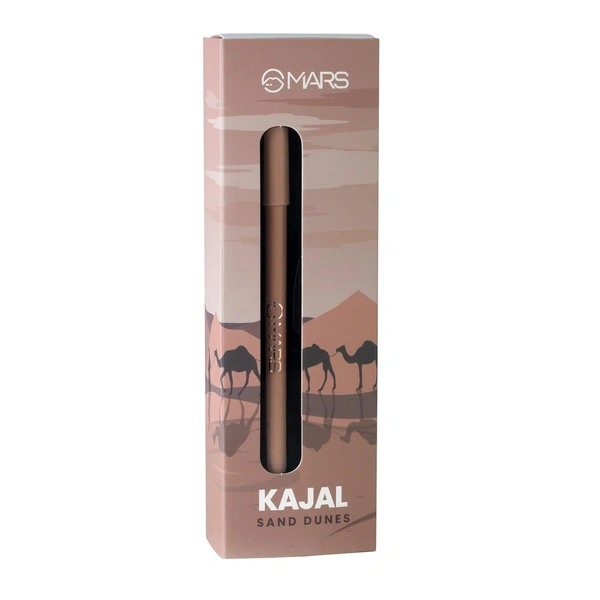 Mars MARS Won't Smudge Won't Budge Matte Kajal Pencil 1.4g Shade 08 SAND DUNES | Smooth Glide, Waterproof, Long-Stay Kajal | Bold Blue-Black Pigment | Smudge-Proof Eye Pencil