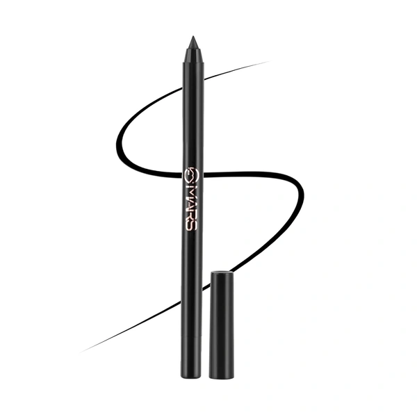 Mars MARS Won't Smudge Won't Budge Matte Kajal Pencil 1.4g Shade 03 Velour Black | Smooth Glide, Waterproof, Long-Stay Kajal | Bold Blue-Black Pigment | Smudge-Proof Eye Pencil