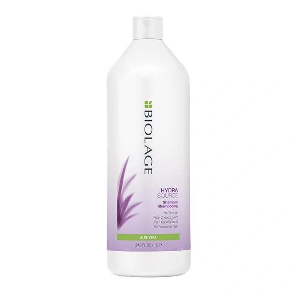 Matrix Biolage Hydrasource Plus Professional Shampoo for Dry Hair 1000 ml | Deep Hydration, Moisture Restoration & Softening for Dry | Dehydrated & Coarse Hair | (Note:By Including Additional Weight charge of Product is 69/-)