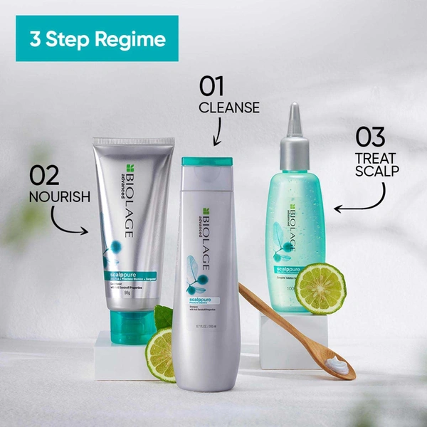 Matrix Biolage Scalppure Anti Dandruff Shampoo 200ml | Scalp Purifying Formula | Controls Dandruff & Soothes Itchy Scalp | Refreshing Hair Care - 1