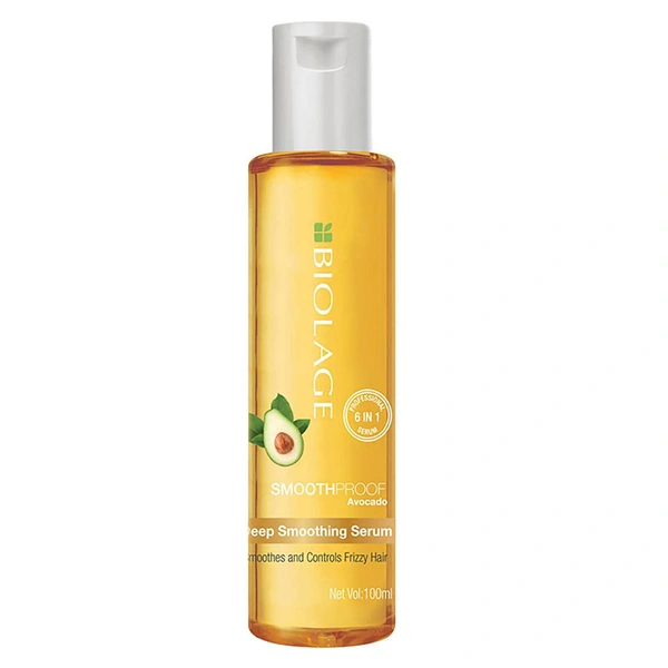 Matrix Biolage Smoothproof Deep Smoothing Serum 100ml | 6-in-1 Avocado Formula | Controls Frizz, Adds Shine & Protects Hair from Humidity - 1