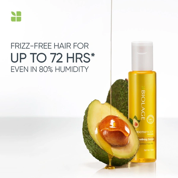 Matrix Biolage Smoothproof Deep Smoothing Serum 100ml | 6-in-1 Avocado Formula | Controls Frizz, Adds Shine & Protects Hair from Humidity - 1