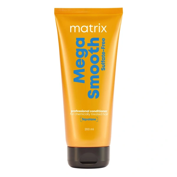 Matrix Mega Smooth Sulfate-Free Conditioner 198g | With Squalene & Bonding Blend | Gentle Care & Bond Repair | Smoothens & Protects Chemically Treated Hair