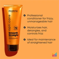 Matrix Opti Care Smooth Straight Conditioner 100g | Shea Butter | Deep Conditioning & Frizz Control | Ultra Smooth & Manageable Hair - 1