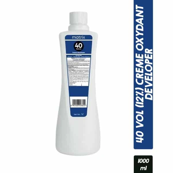 Matrix Oxydant Cream Developer 12% 40 Vol (1000 ml) | Professional Hair Color Activator | Smooth & Even Color Application | Maximum Lift | Salon-Grade Formula | (Note:By Including Additional Weight charge of Product is 49/-)