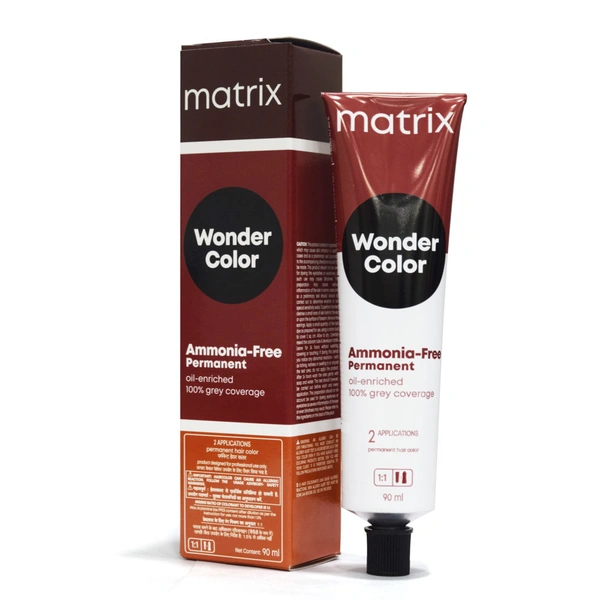 Matrix Wonder Hair Color 6W, 6.3 Dark Blonde with Gold  90ML Amonia Free with 5X shine | 50% grey coverage & 8-week color | Long Lasting