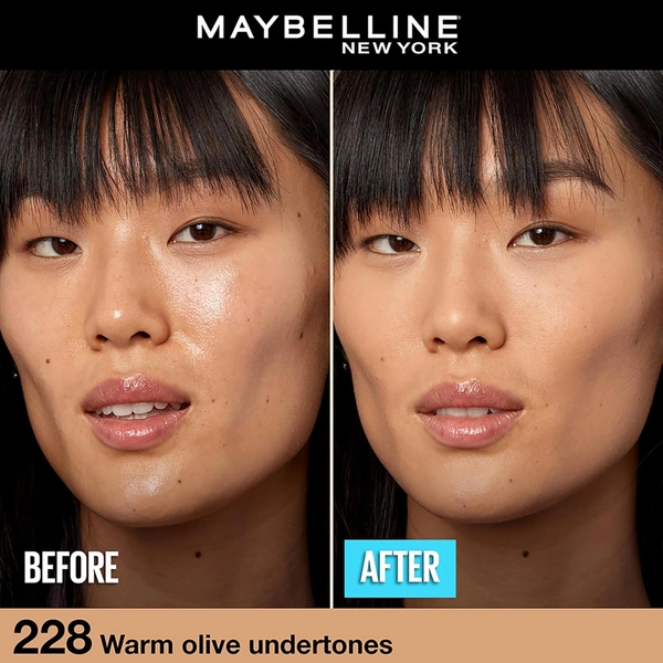 Maybelline New York Maybelline Fit Me Matte + Poreless Liquid Foundation 228 Soft Tan 30ml | SPF 22 PA++ | 16H Oil Control | Lightweight Daily Wear Foundation | Pore-Minimizing Matte Finish for Indian Skin