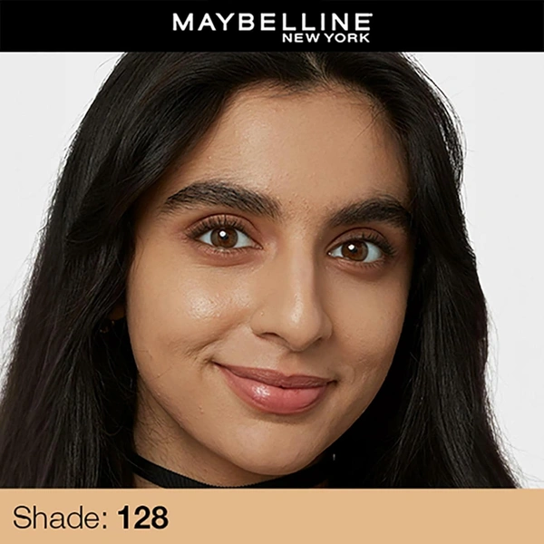 Maybelline New York Maybelline Fit Me Matte + Poreless Liquid Foundation 30ml 128 Warm Nude with SPF 22 PA++ | Lightweight Daily Wear, Pore-Minimizing, Natural Matte Finish | Perfect for Indian Skin