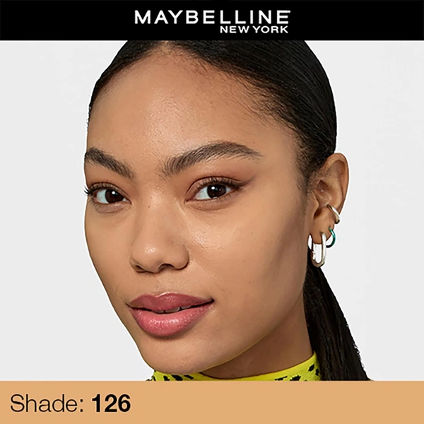 Maybelline New York Maybelline Fit Me Matte + Poreless Liquid Foundation 30ml 126 Light pecan SPF 22 PA++ | Lightweight Daily Wear, Pore-Minimizing, Natural Matte Finish | Perfect for Indian Skin