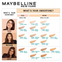 Maybelline New York Maybelline Fit Me Matte + Poreless Liquid Foundation 18ml 128 Warm Nude with SPF 22 PA++ | Lightweight Daily Wear, Pore-Minimizing, Natural Matte Finish | Perfect for Indian Skin