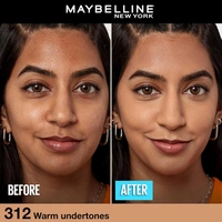 Maybelline New York Maybelline Fit Me Matte + Poreless Liquid Foundation 30ml Shade 312 Golden with SPF 22 PA++ | 16H Oil Control | Lightweight Daily Wear Foundation | Pore-Minimizing Matte Finish for Indian Skin