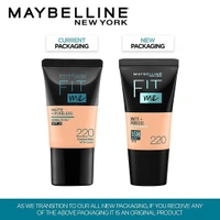 Maybelline New York Maybelline Fit Me Matte + Poreless Liquid Foundation 18ml 220 Natural Beige with SPF 22 PA++ | Lightweight Daily Wear, Pore-Minimizing, Natural Matte Finish | Perfect for Indian Skin