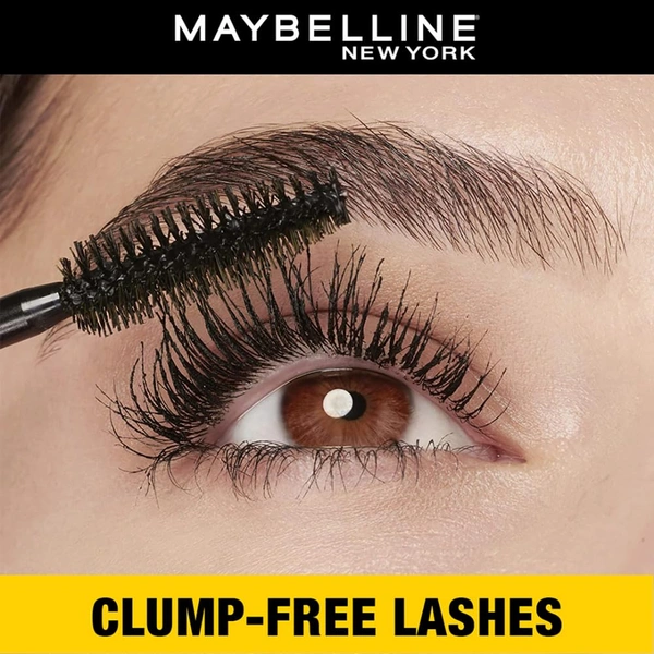Maybelline New York Colossal Waterproof Mascara 10 ml | Volumizing & Lengthening Black Mascara | Smudge-Proof, Long-Wear | Mega Volume Brush for Bold | Dramatic Lashes