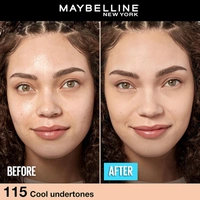 Maybelline New York Fit Me Matte + Poreless Liquid Foundation 30ml with SPF 22 | Shade 115 Ivory | Oil-Control, Lightweight, Long-Wear | Smooth Matte Finish, Perfect Base