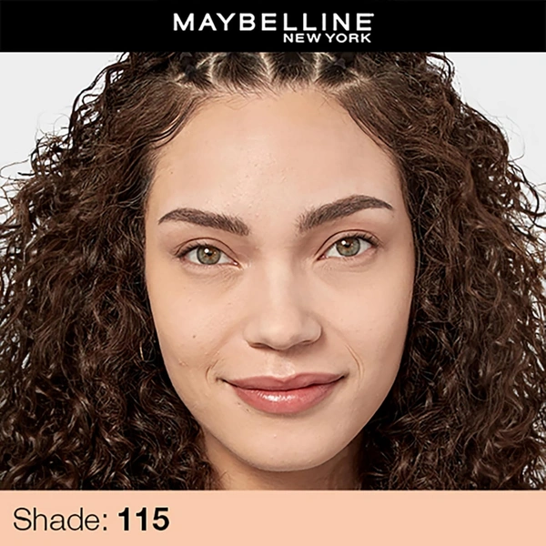 Maybelline New York Fit Me Matte + Poreless Liquid Foundation 30ml with SPF 22 | Shade 115 Ivory | Oil-Control, Lightweight, Long-Wear | Smooth Matte Finish, Perfect Base