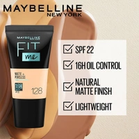 Maybelline New York Fit Me Matte + Poreless Liquid Foundation 18ml with SPF 22 | Shade 310 Sun Beige | Oil-Control, Lightweight, Long-Wear | Smooth Matte Finish, Perfect Base