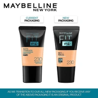 Maybelline New York Fit Me Matte + Poreless Liquid Foundation 18ml with SPF 22 Lightweight | Shade 230 Natural Buff & Long-Lasting | Oil-Control, Natural Matte Finish