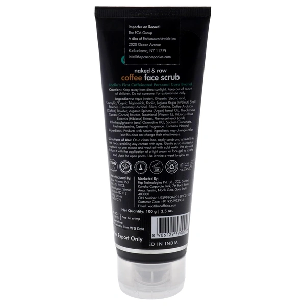 Mcaffeine MCaffeine Coffee Tan Removal Scrub (100g)| Exfoliating Face Scrub for Blackheads, Whiteheads & Dead Skin | With Caffeine & Walnut | Detan Scrub for Men & Women
