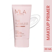 Mila Beaute Flawless Makeup Primer 30ml | Oil-Free & Mattifying Finish | Smooth Texture & Blurs Pores | Lightweight Formula for Long-Lasting, Flawless Makeup Base