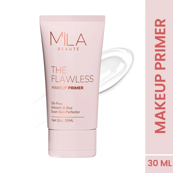 Mila Beaute Flawless Makeup Primer 30ml | Oil-Free & Mattifying Finish | Smooth Texture & Blurs Pores | Lightweight Formula for Long-Lasting, Flawless Makeup Base