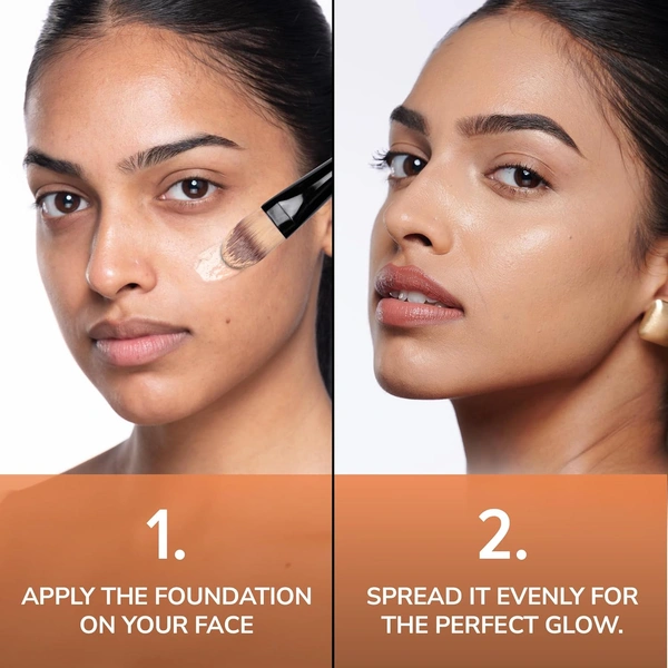 Mila Beaute Longwear Weightless Foundation (102 Ivory), 30ml | Full Coverage & Lightweight | Hydrating & Matte Finish | Long-Lasting & SPF 15 Protection