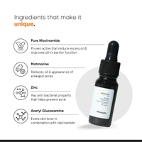 Minimalist 10% Niacinamide Face Serum 10ml | Oil Control & Anti-Acne with Zinc | Skin Clarifying Serum for Pore Care, Blemish Removal & Smooth Texture | For All Skin Types
