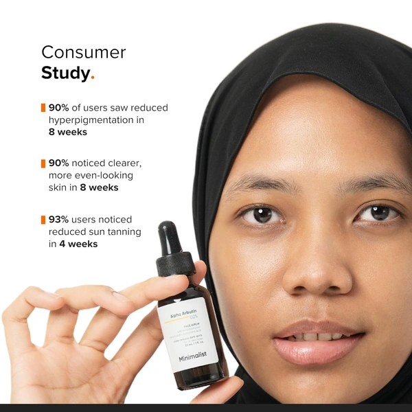 Minimalist 2% Alpha Arbutin Face Serum 30 ml | With Butylresorcinol, Ferulic Acid & Hyaluronic Acid | Reduces Pigmentation, Dark Spots & Uneven Skin Tone | For All Skin Types