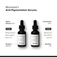 Minimalist 2% Alpha Arbutin Face Serum 30 ml | With Butylresorcinol, Ferulic Acid & Hyaluronic Acid | Reduces Pigmentation, Dark Spots & Uneven Skin Tone | For All Skin Types