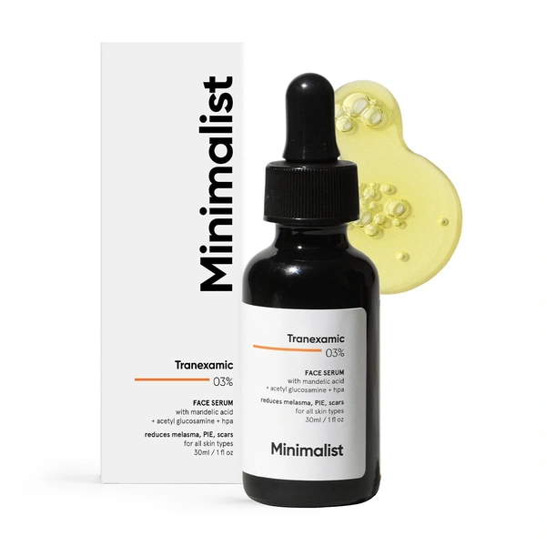 Minimalist 3% Tranexamic Acid Serum 30ml | Brightening & Skin Tone Correcting Serum | Reduces Dark Spots, Hyperpigmentation & Uneven Skin Tone | For All Skin Types