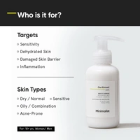 Minimalist Gentle Face Wash 120ml with 6% Oat Extract & Hyaluronic Acid | Sulphate-Free, Non-Drying, Fragrance-Free Cleanser for Sensitive, Dry to Normal Skin