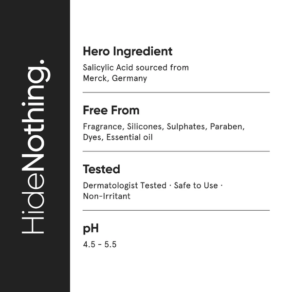 Minimalist Salicylic Acid 2% Face Wash 100ml | Anti-Acne Cleanser with LHA & Zinc | For Oily & Acne Prone Skin | Oil Control, Sebum Regulation, Pore Cleansing | Sulfate-Free
