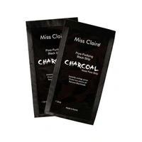 Miss Claire Charcoal Nose Strip 1.2g | Deep Cleansing Blackhead Remover Strip | Activated Charcoal Pore Strip for Nose | Removes Dirt, Oil & Whiteheads | Smooth Clear Skin