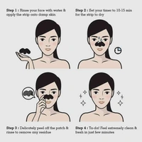 Miss Claire Charcoal Nose Strip 1.2g | Deep Cleansing Blackhead Remover Strip | Activated Charcoal Pore Strip for Nose | Removes Dirt, Oil & Whiteheads | Smooth Clear Skin