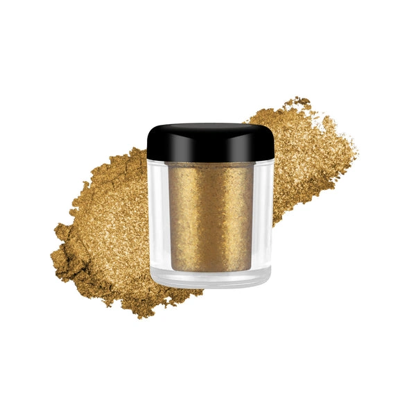 Miss Claire Diamond Shine Powder Gold 4g | Shimmer Highlighting Powder for Face, Eyes & Body | Intense Metallic Glow Highlighter | Loose Glitter Makeup Powder