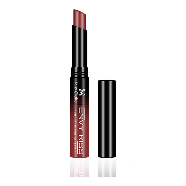 Miss Claire Envy Kiss Non Transfer Lipstick 04 Flamenco Pout 1.8g | Bold Matte Finish | Long Lasting Smudge Proof Transfer Resistant Lightweight Lip Color