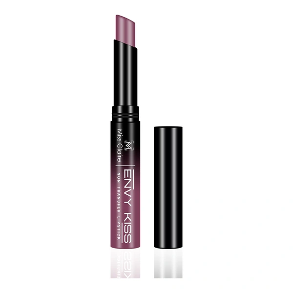 Miss Claire Envy Kiss Non Transfer Lipstick 10 Blushin Berry 1.8g | Ultra Matte Finish | Long Lasting Transfer Resistant Smudge Proof Lightweight Lip Color