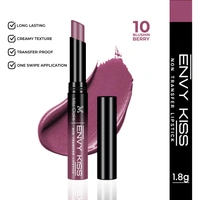 Miss Claire Envy Kiss Non Transfer Lipstick 10 Blushin Berry 1.8g | Ultra Matte Finish | Long Lasting Transfer Resistant Smudge Proof Lightweight Lip Color