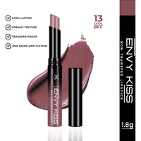Miss Claire Envy Kiss Non Transfer Lipstick 13 Cool BFF 1.8g | Matte Lip Colour Finish | Long Lasting Smudge Proof Transfer Resistant Lightweight Nude Lip Color