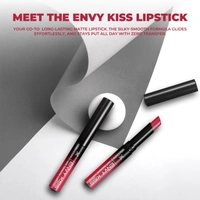Miss Claire Envy Kiss Non Transfer Lipstick 21 Double Date 1.8g | Velvety Matte Finish| Long Lasting Smudge Proof Transfer Resistant Lightweight Lip Color