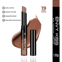 Miss Claire Envy Kiss Non Transfer Lipstick 19 Goal Digger 1.8g | Matte Finish | Long Lasting Smudge Proof Transfer Resistant Lightweight Brown Nude Lip Color